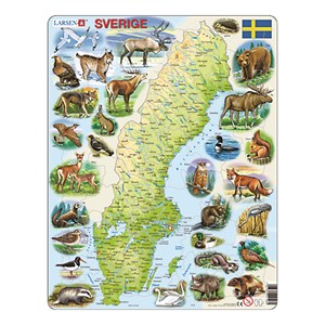 Puslespill Sverige 71 brikker