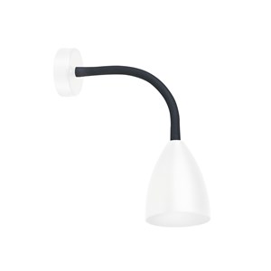 Vegglampe Trotsig, hvit