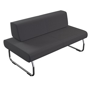 Sittemodul Legvan m ryggstøtte L 136 cm, m.grå