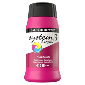 Akrylmaling System 3 magenta 500 ml 