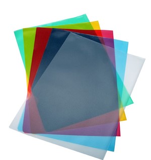 Plastmappe A4 gul 100 stk.