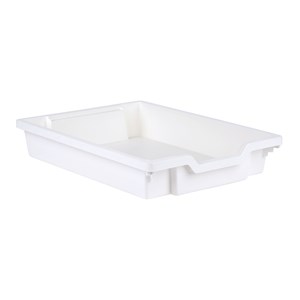 Oppbevaringsboks tilbake Grunt H 8 cm, hvit