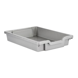 Oppbevaringsboks Shallow H 8 cm, sølv
