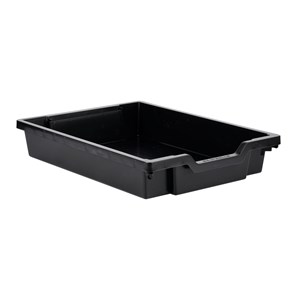 Oppbevaringsboks Shallow H 8 cm, svart