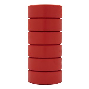 Färgblock röd 16 x 44 mm 6 st