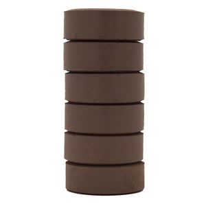 Färgblock brun 16 x 44 mm 6 st