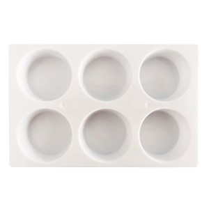 Plastpalett för 6 färgblock Ø 44 mm