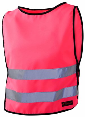Reflexväst M rosa kardborrknäppn i sidan L55 Bm102