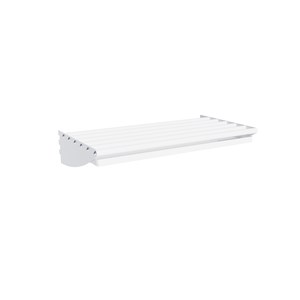 Skohylla med dropplåt Basic 2-plats B 60 cm, vit