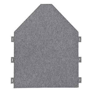 Skjerm Huset 70x90 cm, grått teppe